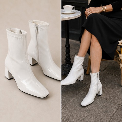 Catwalk white patent - white,