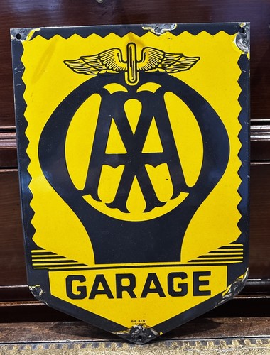 Garage advertising enamel - garage,