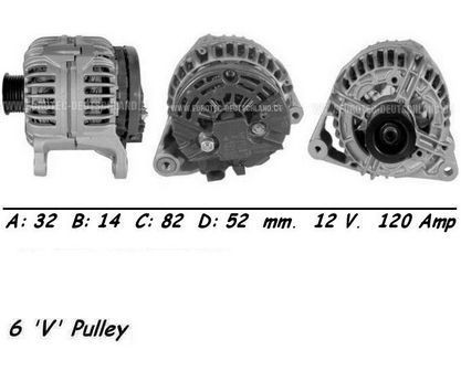 Wai alternator 120amp - 120amp, for