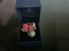 Swarovski Nirvana Red Bow Ring Size 56