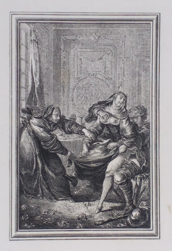 Old antique print - antique, erotica