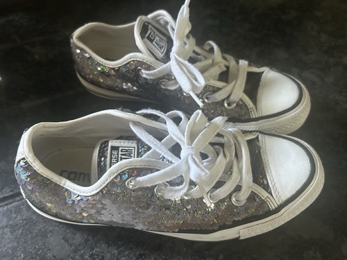 Converse girls trainers - trainers, silver