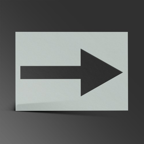 Arrow stencil this - arrow, way