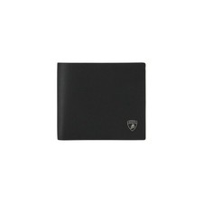 Lamborghini Wallet Black with Army Green Piping