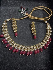 Red / Maroon Adjustable Kundan