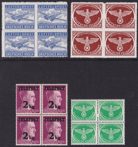 Stamp germany feldpost blocks - germany,