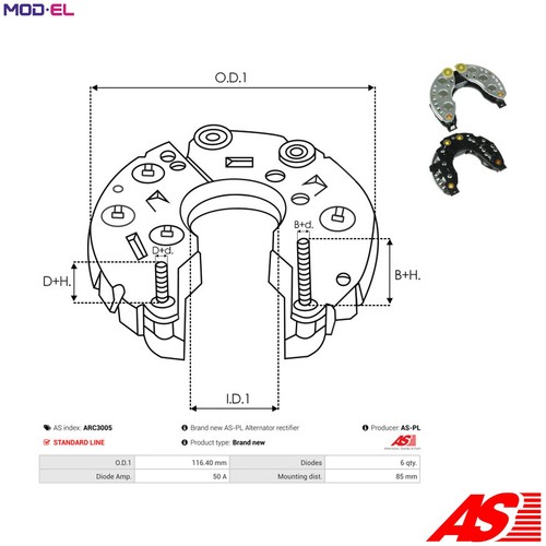 Alternator a6269pr for alfa - a6269pr,