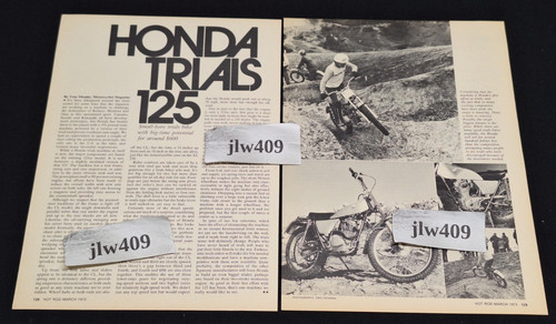 1973 honda trials - honda,