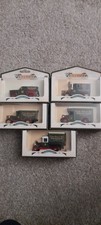 5x Eddie Stobart Livery Lledo Days Gone Diecast Model Vans. Boxed. 