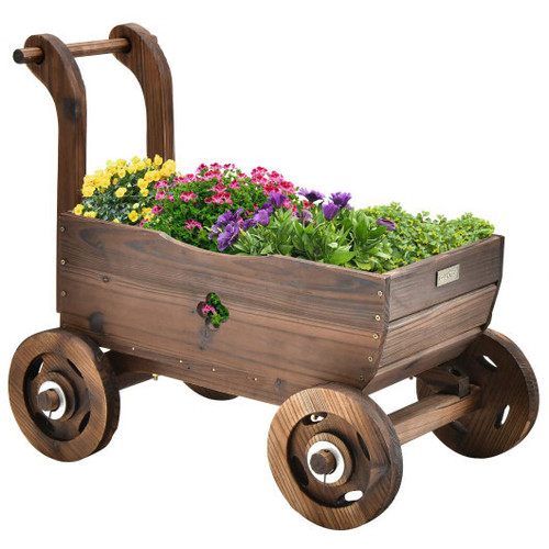 Decorative wooden wagon cart - wagon,