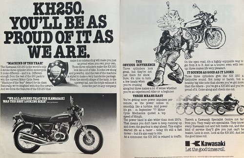 Kawasaki kh250 triple - kh250,