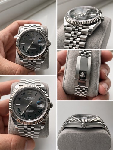 Rolex wimbledon datejust - wimbledon, 41