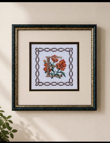 Vintage framed monogram - framed,