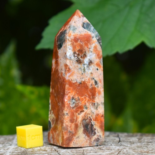Sunstone with blue apatite - blue,