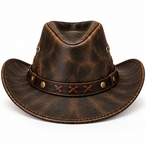 Men genuine leather cowboy - genuine,