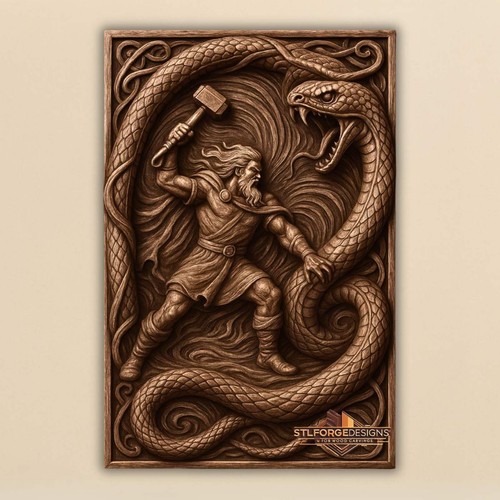 Thor midgard serpent wind - thor,