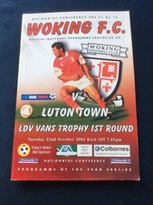 WOKING V LUTON TOWN LDV VANS