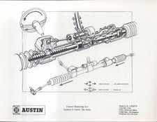 Austin 3 Litre De-luxe Power Steering Original b&w cutaway Press Photo No 186279