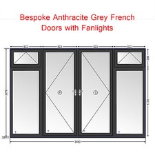 Anthracite Grey-on-White uPVC