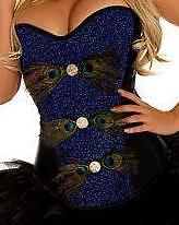 Daisy Corsets Blue and Black