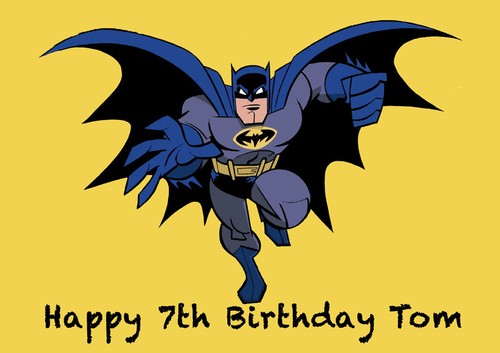 Batman cake topper edible - cake,