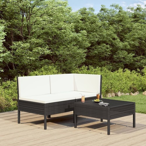 Garden furniture set black - set,