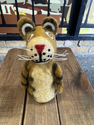 Needle felted tiger felt - needle,