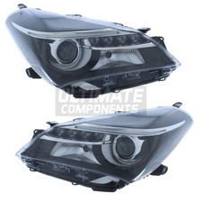Headlights Fits Toyota Yaris 2014-2017 Projector Headlamps LED DRL 1 Pair