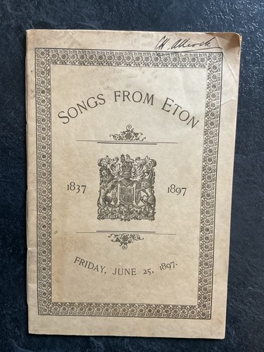 Songs from eton - songs,