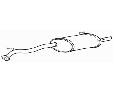 Quality rear exhaust silencer - quality,