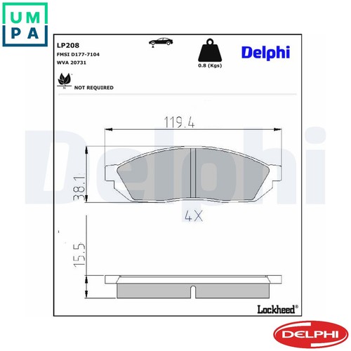 Brake pad set - brake,