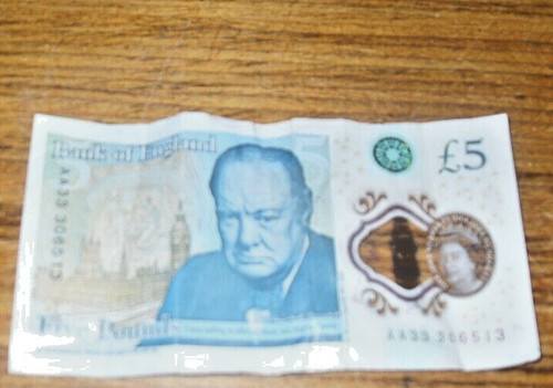 Aa33 306513 five pound - £5,