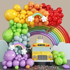 New 110 Pcs Multicolor Boho Rainbow Balloon Arch Garland Kit