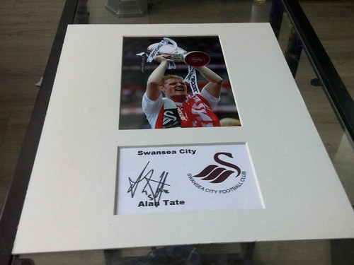 Alan tate swansea city signed - swansea,