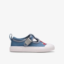 Clarks Girls Foxing Berry