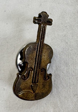 vintage retro Violin Collectors pin