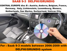 SAAB 9-3 MAP DVD -  EUROPEAN SATELLITE NAVIGATION 2021 UPDATES SAAB 93, disc B