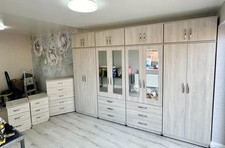 Brand New Silver Big 10ft Wardrobe Full Set FREE FITTING ❤️