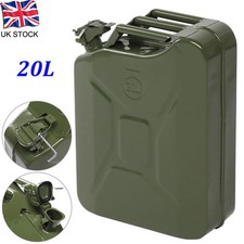 20L Metal Jerry Can Green Car