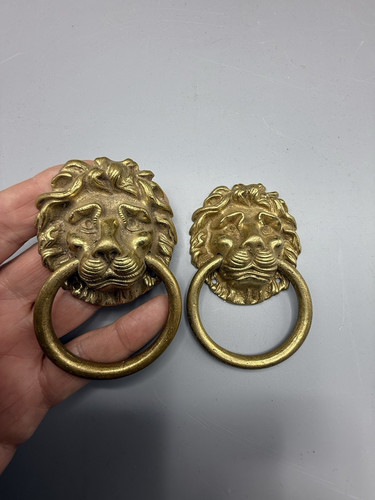 Antique french lion mask - antique,