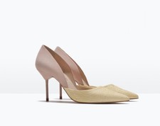 ZARA YELLOW LEATHER ASYMMETRIC