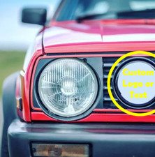 CUSTOM HELLA Style Light Cover Set VW Mk2 Golf 16v 8v GTI Spot Light Protector