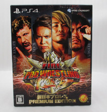 PS4 FIRE PROWRESTLING WORLD New Japan Wrestling Premium Edition w/T-Shirts japan