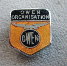 OWEN ORGANISATION BRITISH RACING MOTORS BRM F1 RACING MEMBERS LAPEL BADGE 1960s
