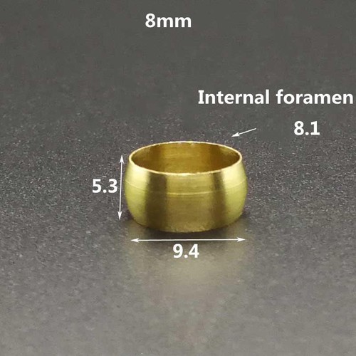Brass compression olive - brass, barrel