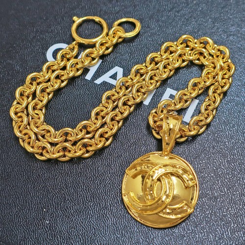 Chanel gold plated logos - chanel,