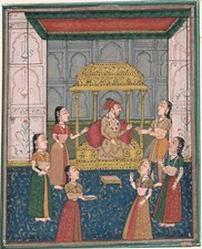 Mughal Miniature Painting Of