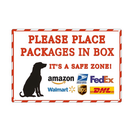 Package delivery sign please - sign,