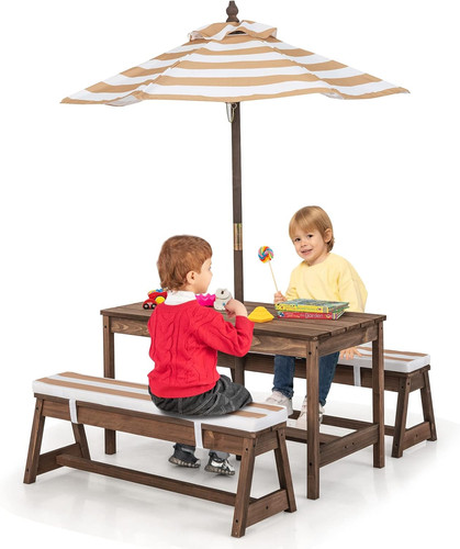 Kids outdoor wooden picnic - kids,