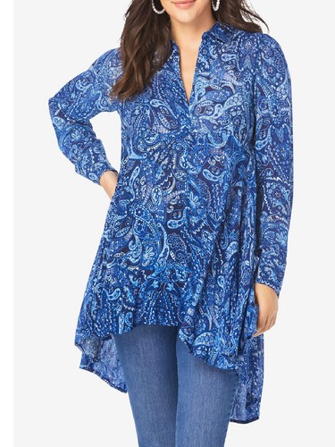 Roaman plus size blue - roaman's,